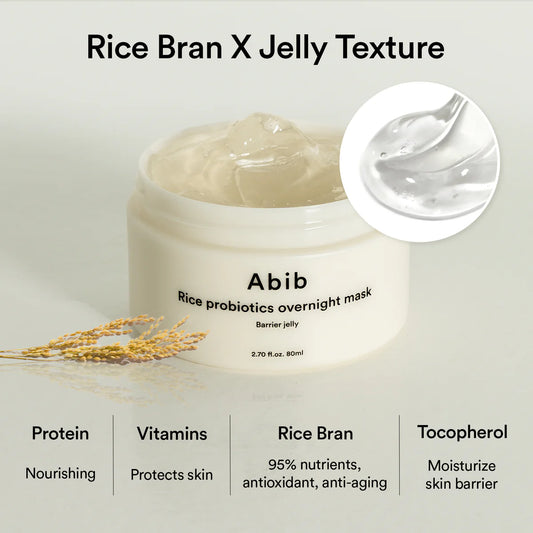 Abib - Rice Probiotics Overnight Mask Barrier Jelly 80mL
