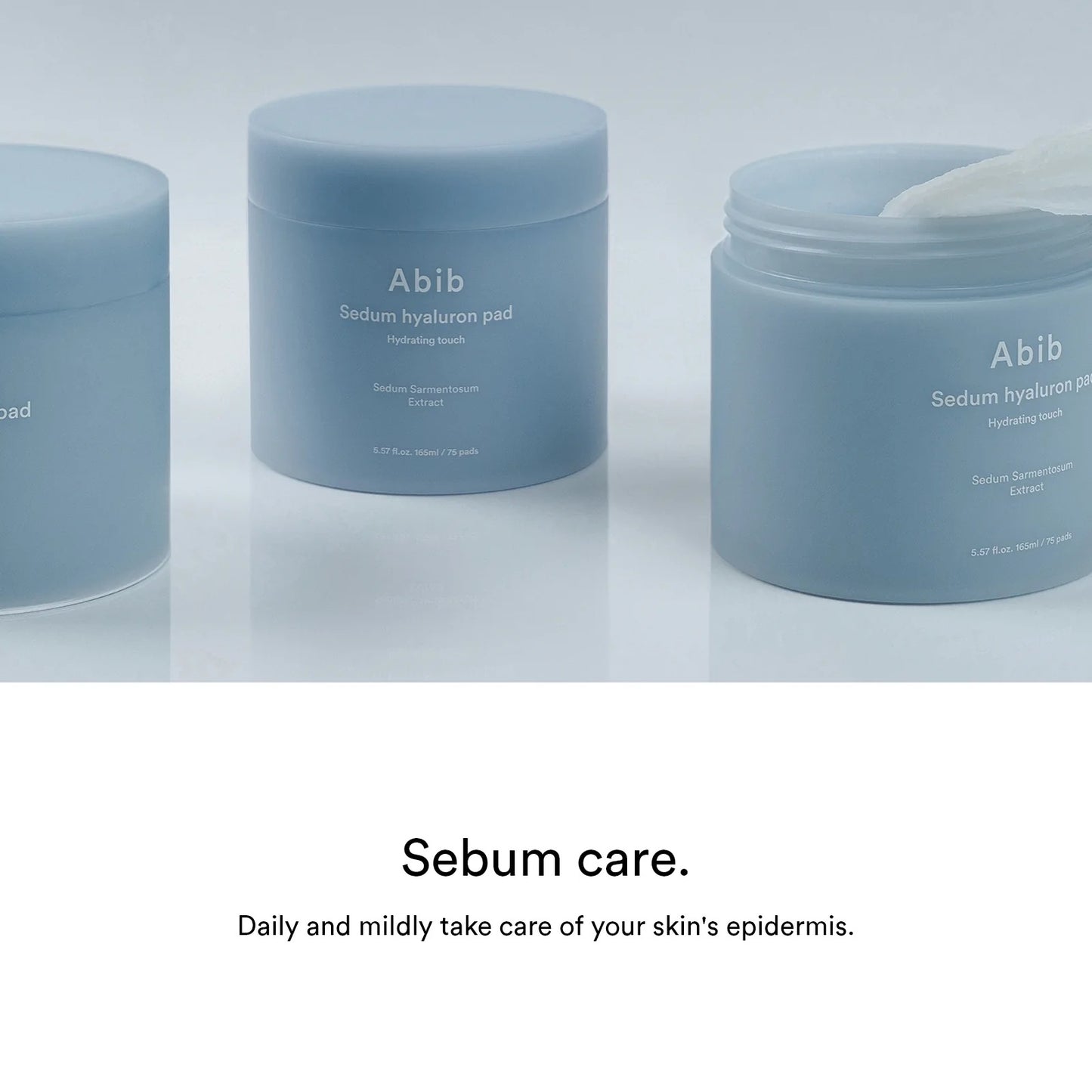 Abib - Sedum Hyaluron Pad Hydrating touch - 165mL 75 pads