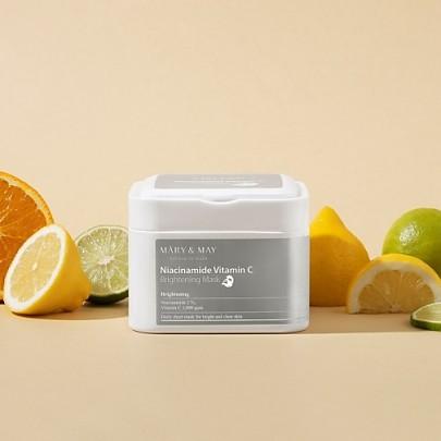 Mary&May - Niacinamide Vitamin C Brightening Mask (30pcs)