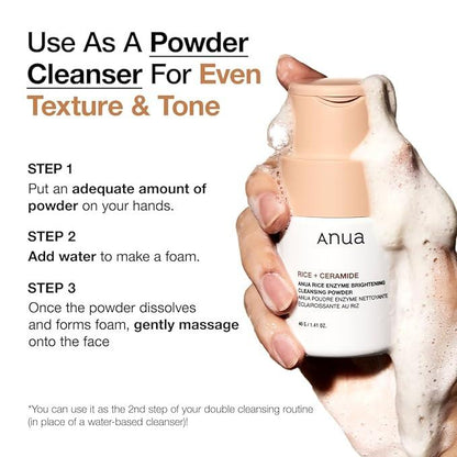 Anua - Rice Enzyme Brighthening Cleansing Powder 40g
