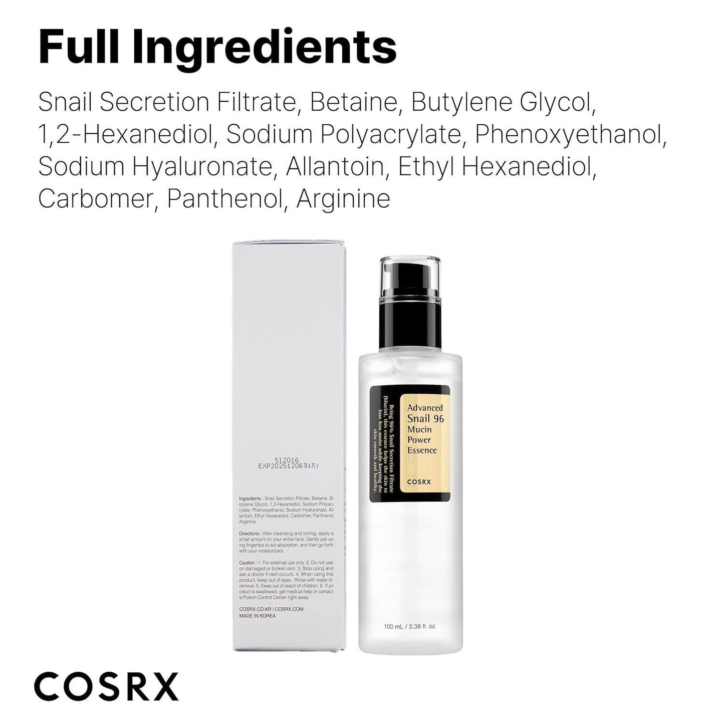COSRX - Advanced Snail 96 Mucin Power Essence 100mL