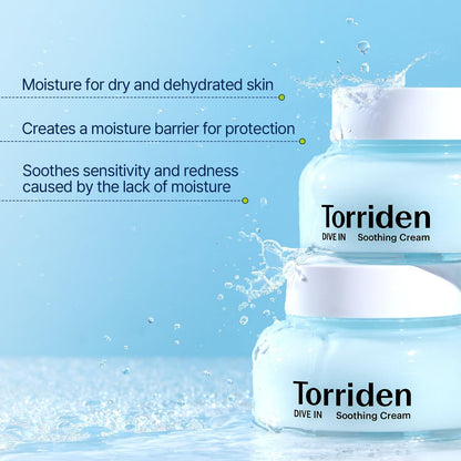 Torriden - DIVE IN Low Molecular Hyaluronic Acid Soothing Cream 100mL