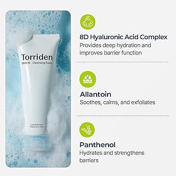 Torriden - DIVE IN Low Molecular Hyaluronic Acid Cleansing Foam 150mL