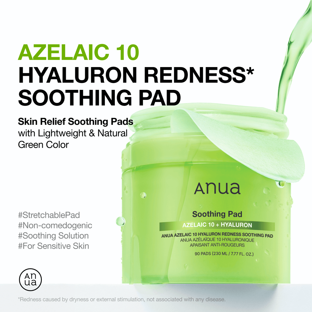Anua - Azelaic 10 Hyaluron Redness Soothing Pad 230mL 90ea