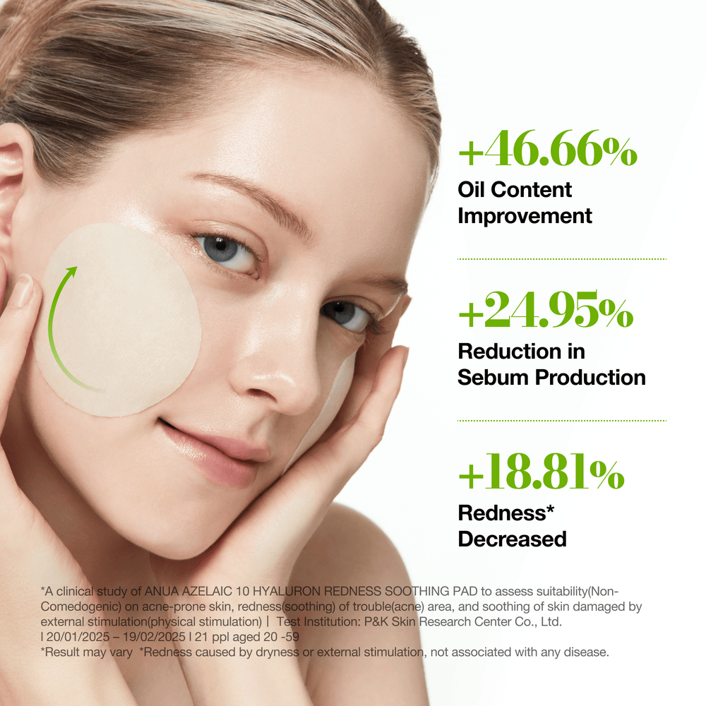 Anua - Azelaic 10 Hyaluron Redness Soothing Pad 230mL 90ea