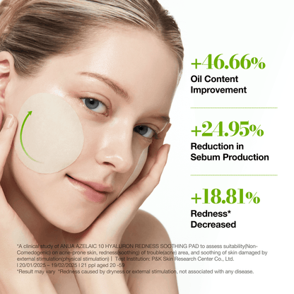 Anua - Azelaic 10 Hyaluron Redness Soothing Pad 230mL 90ea