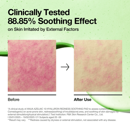 Anua - Azelaic 10 Hyaluron Redness Soothing Pad 230mL 90ea