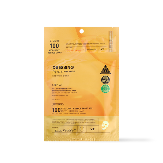 VT Cosmetics - VITA-LIGHT Reedle Shot 100 2STEP Hydrogel Mask (2 types)