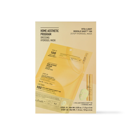 VT Cosmetics - VITA-LIGHT Reedle Shot 100 2STEP Hydrogel Mask (2 types)