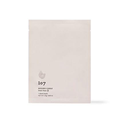 107 - AVOCADO CUDDLE Sheet Mask (5 sheets set) 25g