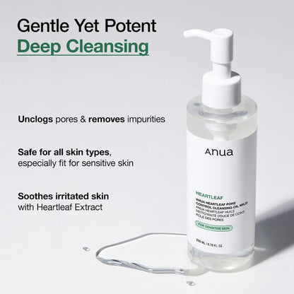 Anua - Heartleaf Pore Control Cleansing Oil Mild 200mL