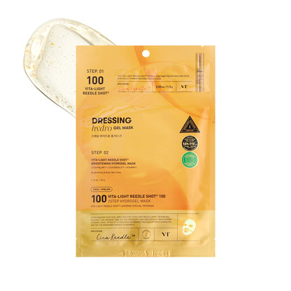 VT Cosmetics - VITA-LIGHT Reedle Shot 100 2STEP Hydrogel Mask (2 types)